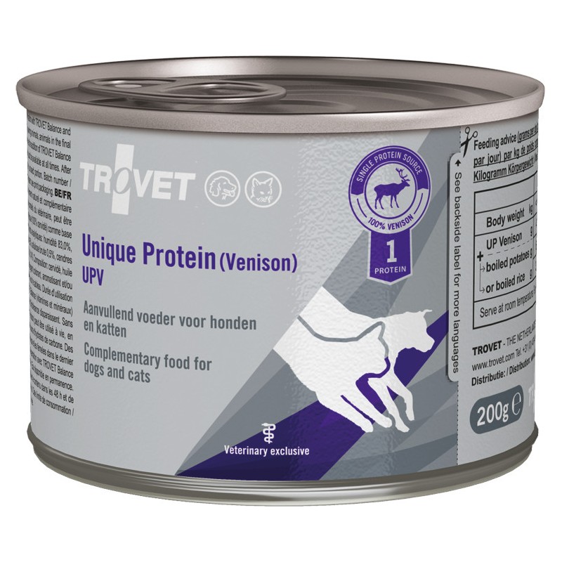 TROVET UPV Unique Protein Venison (puszka) (KOT/PIES) 200g