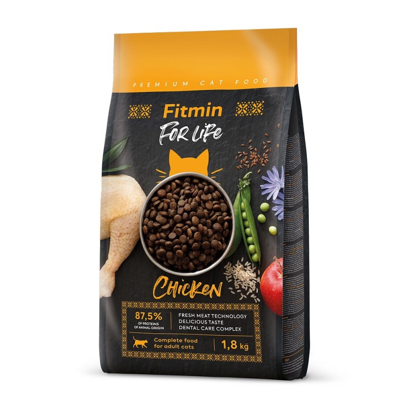 FITMIN Cat For Life Adult Chicken - nowa receptura 8kg