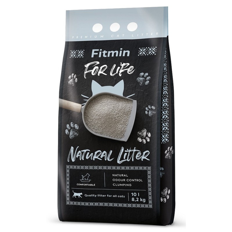 FITMIN For Life Natural Plus Cat Litter 10l - żwirek bentonitowy