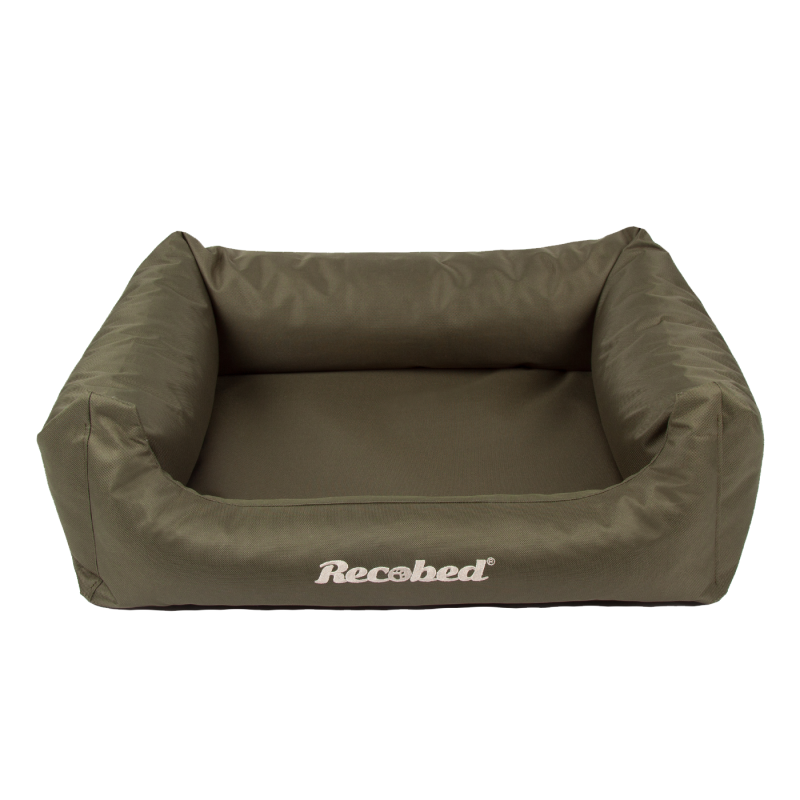 RECOBED Kanapa Baltic oliwka rozmiar M: 80 x 65 x 14 cm