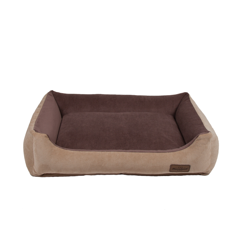 RECOBED Kanapa Siberian double Beż/Brąz rozmiar M: 80 x 65 x 18 cm