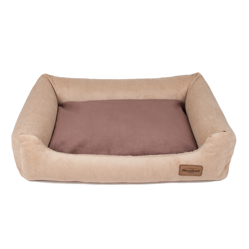 RECOBED Kanapa Siberian Beż, double pillow Beż/Brąz rozmiar S: 65 x 50 x 13 cm