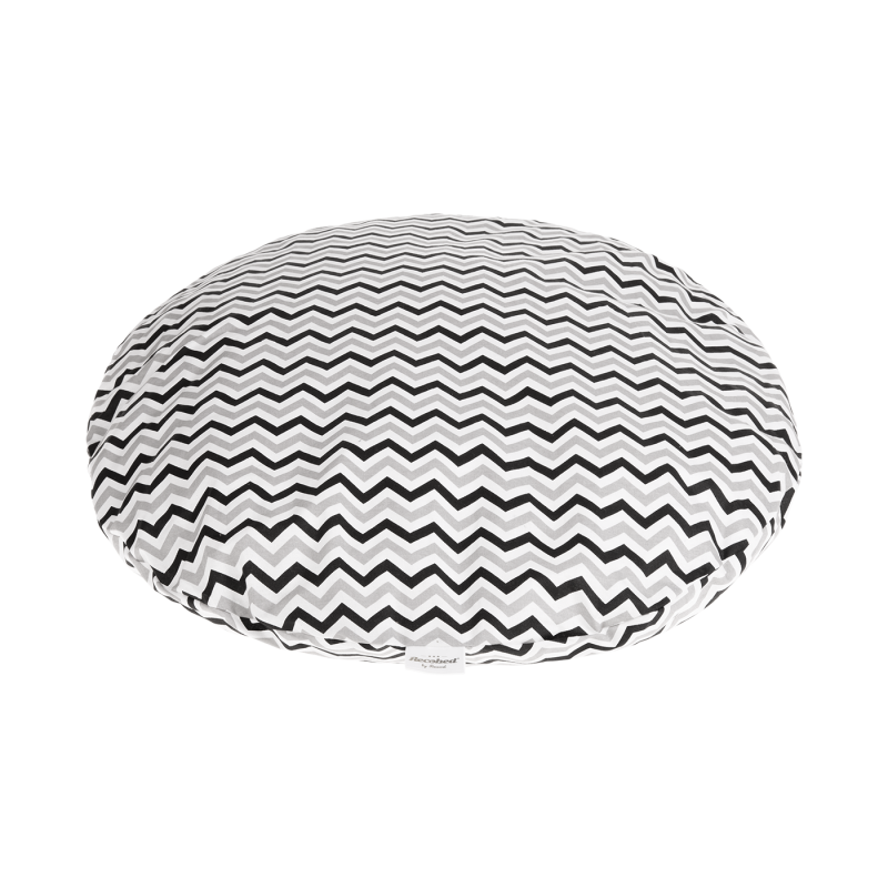 RECOBED Poduszka Crete black / grey