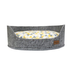 RECOBED Sofa filc z poduszką Aral