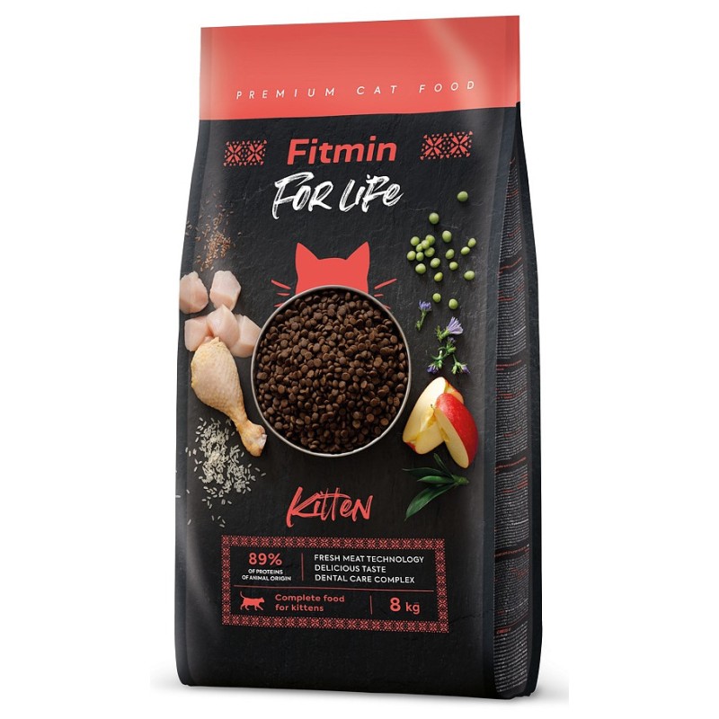 FITMIN Cat For Life Kitten - nowa receptura 8kg