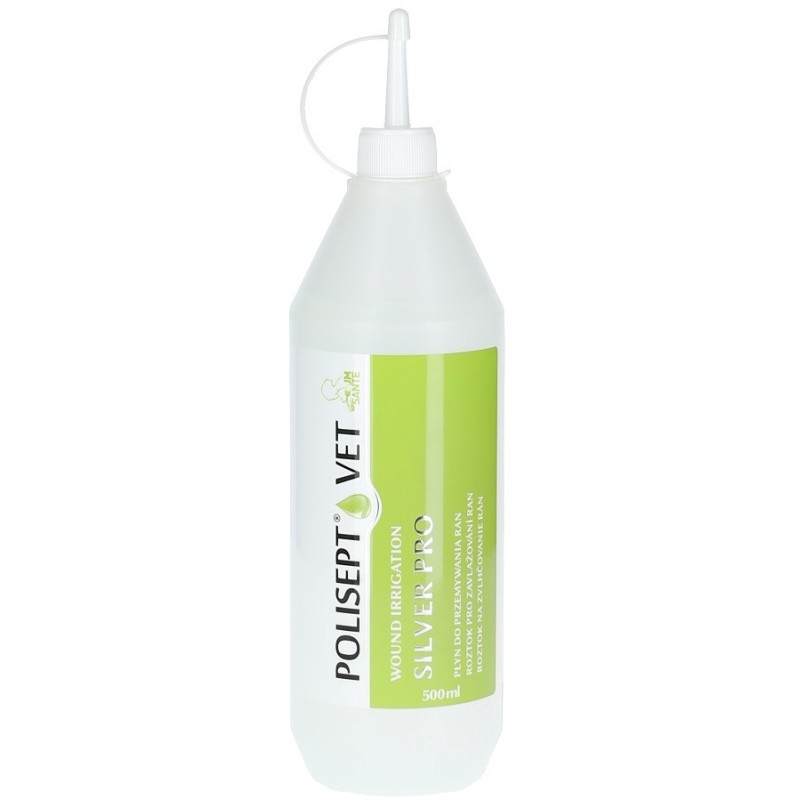 POLISEPT VET Wound Irrigation Silver Pro - płyn do przemywania ran 500ml