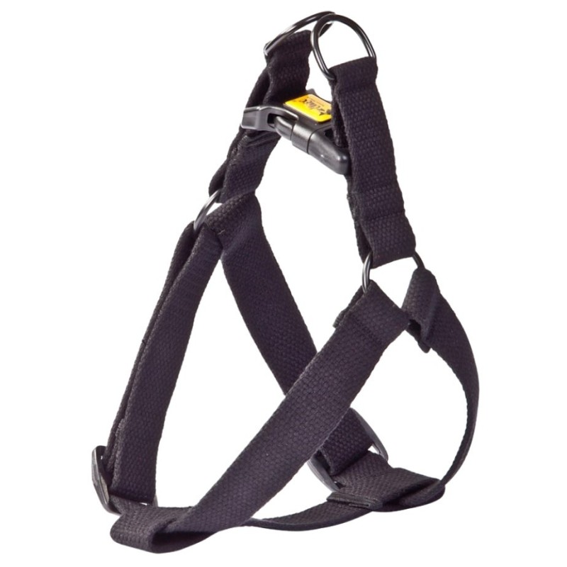 DINGO Szelki z taśmy bawełnianej Fred - czarne rozmiar 50