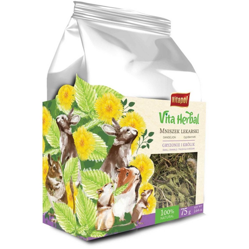 VITAPOL Vita Herbal dla gryzoni i królika - mniszek lekarski 75g