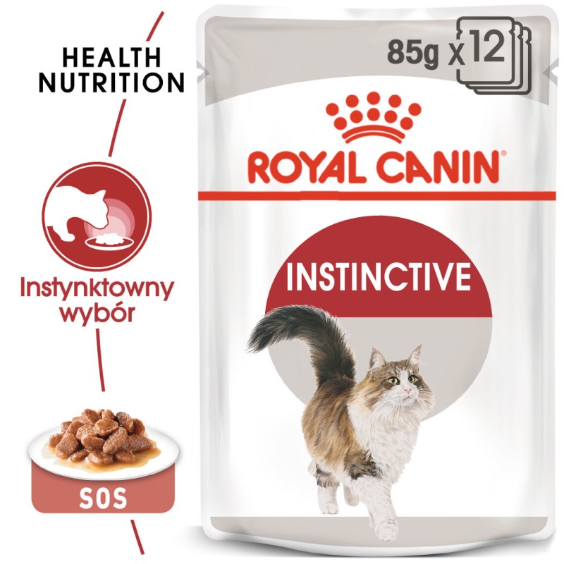 ROYAL CANIN Instinctive w sosie karma mokra w sosie dla kotów dorosłych, wybrednych 24x 85g
