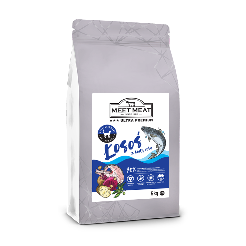 MEET MEAT Cat Sterilised Salmon with White Fish 300g