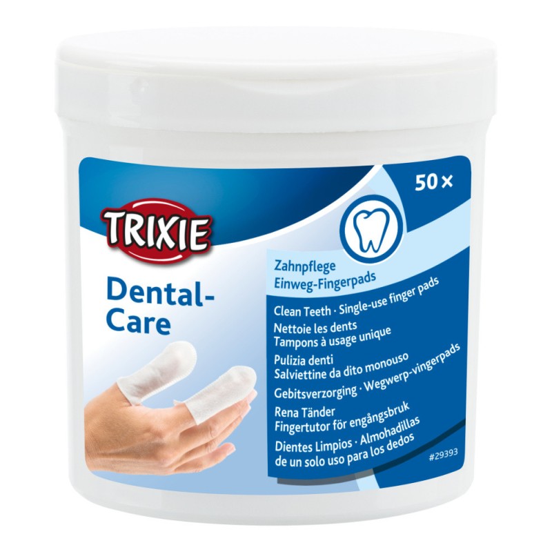 TRIXIE Dental Care Czyste zęby - nakładki na palce 50 szt.
