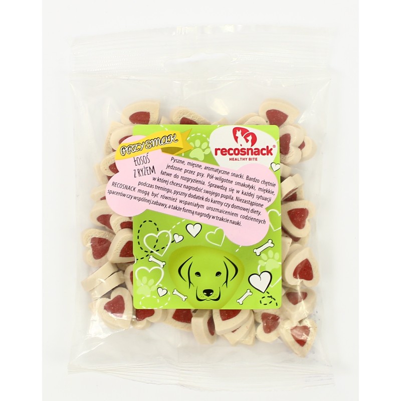 RECOSNACK Przysmak łosoś z ryżem 20 g