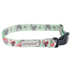 AMIPLAY Obroża regulowana BeHappy - Flamingo L