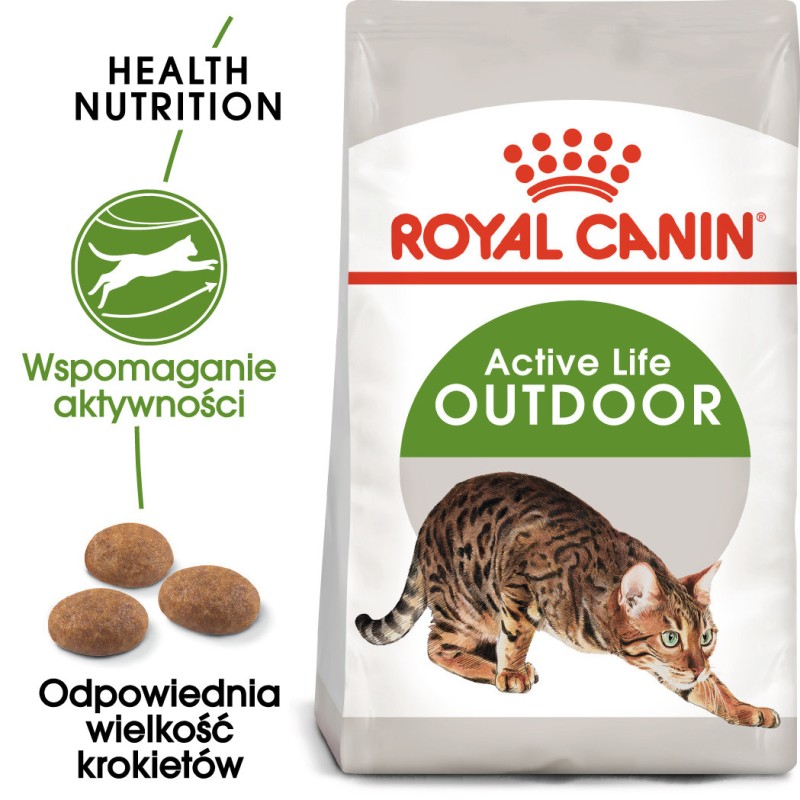 ROYAL CANIN Outdoor karma sucha dla kotów dorosłych, aktywnych i często wychodzących na zewnątrz 10 kg