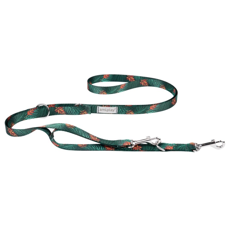 AMIPLAY Smycz regulowana 7 in 1 BeHappy - Jungle XL