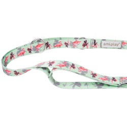 AMIPLAY Smycz regulowana 7 in 1 BeHappy - Flamingo M