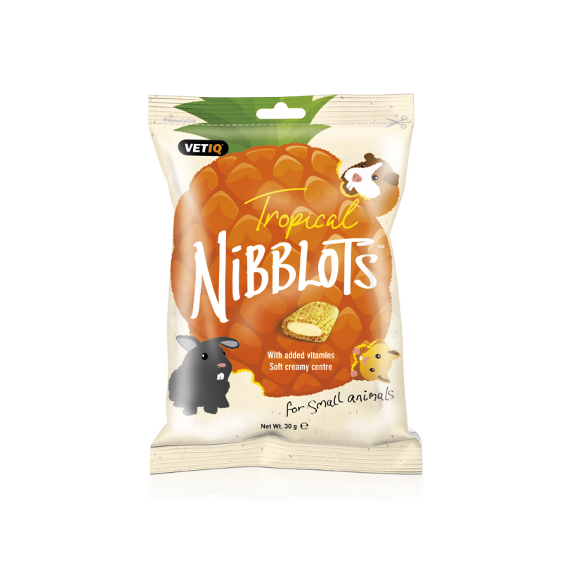 VETIQ Przysmaki dla gryzoni Owoce tropikalne Nibblots For Small Animals Tropical 30g