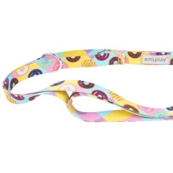 AMIPLAY Smycz regulowana 7 in 1 BeHappy - Donut XL