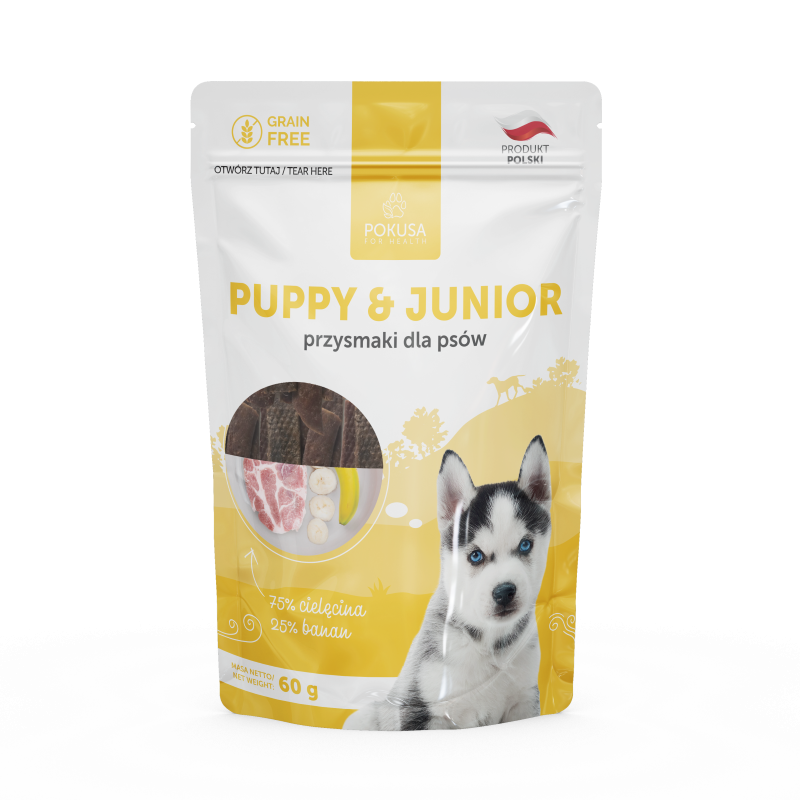 POKUSA Fun and Mniam Puppy and Junior - naturalny przysmak 60g