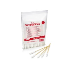 PORTICA BambooStick S/M - patyczek z wacikiem do pielęgnacji uszu 10 szt.