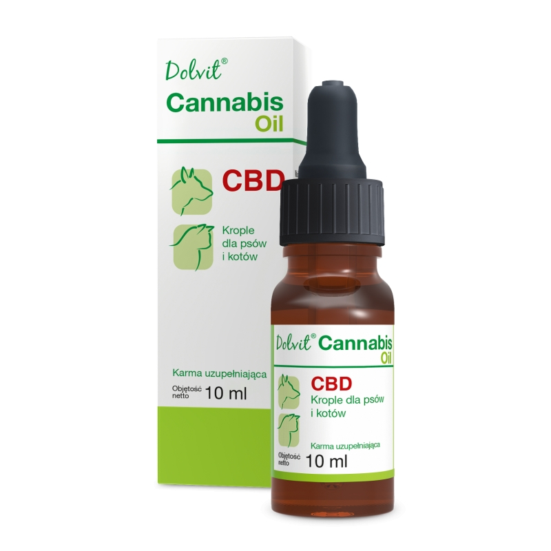 DOLFOS - Dolvit Cannabis Oil suplement dla psa i kota 10ml