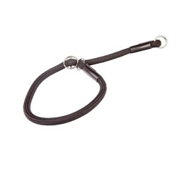 DINGO Obroża zaciagana z linki Snake (1,2 cm x dł. 55 cm) - czarny