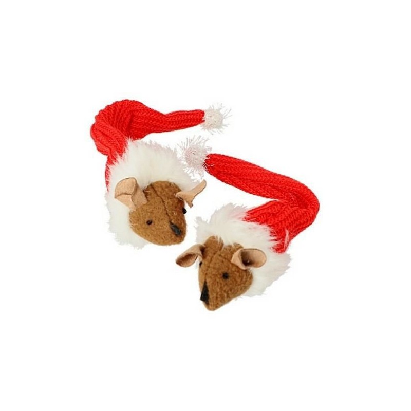 DINGO Zabawka dla kota - Mysz Santa 1 szt.