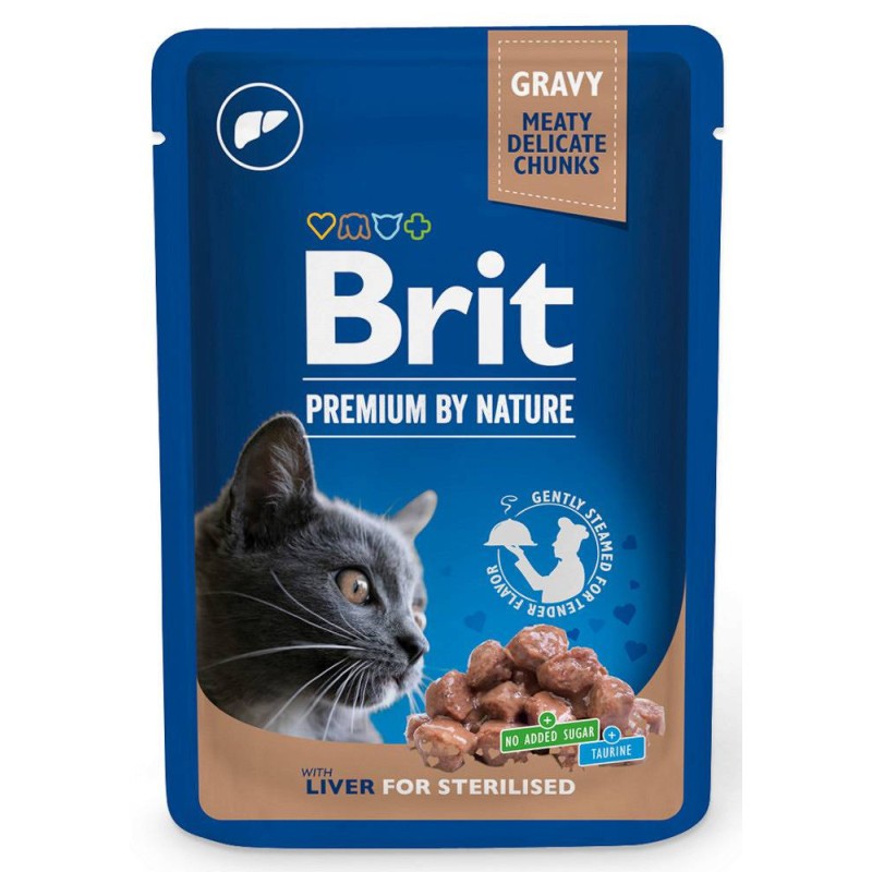 BRIT PREMIUM CAT Wątróbka dla kotów wysterylizowanych 100g
