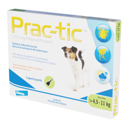 ELANCO Prac-Tic 4,5 - 11kg (3 pipety)