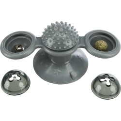 TRIXIE Window spinner TPR - 16 cm - zabawka na przyssawce z dzwonkiem dla kota