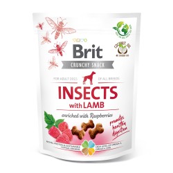 BRIT CARE DOG CRUNCHY SNACK Insects with Lamb 200g