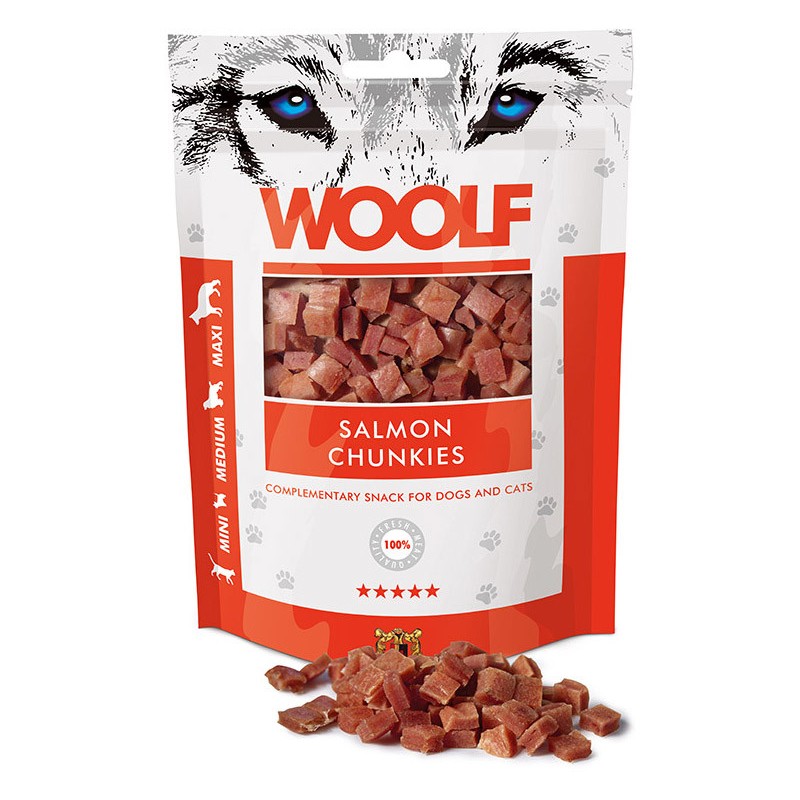 WOOLF Salmon Chunkies 100g