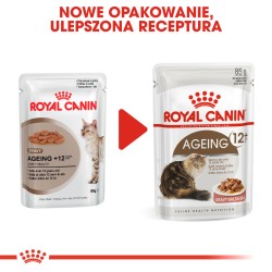 ROYAL CANIN Ageing +12 karma mokra w sosie dla kotów dojrzałych, po 12 roku życia 85g