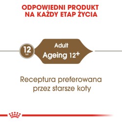 ROYAL CANIN Ageing +12 karma mokra w sosie dla kotów dojrzałych, po 12 roku życia 24x 85g