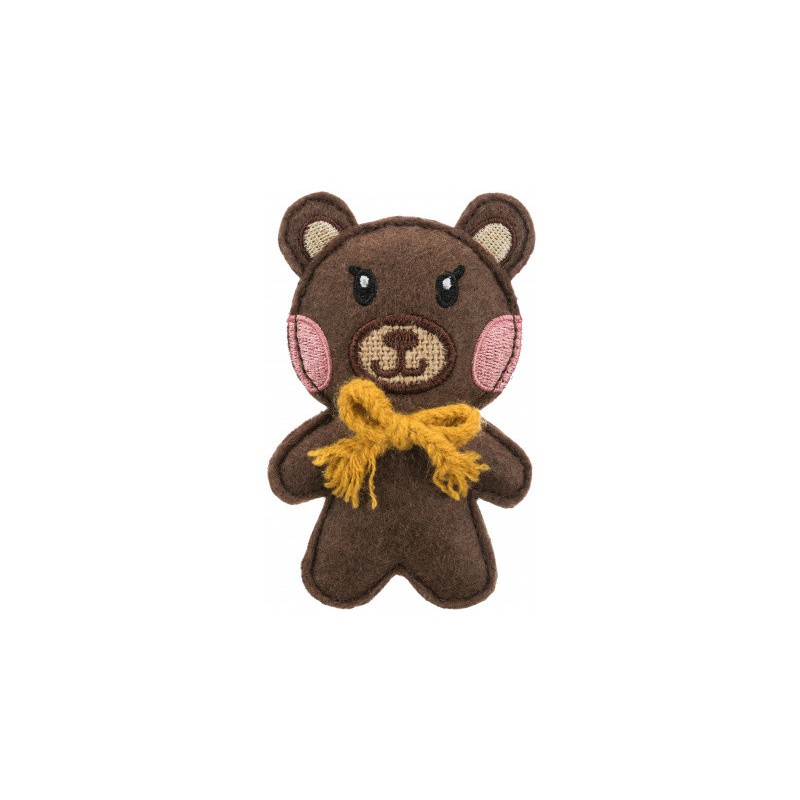 TRIXIE Miś - zabawka dla kota materiał / juta z kocimiętką 10 cm