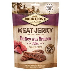 CARNILOVE JERKY Turkey with Venison Fillet 100g