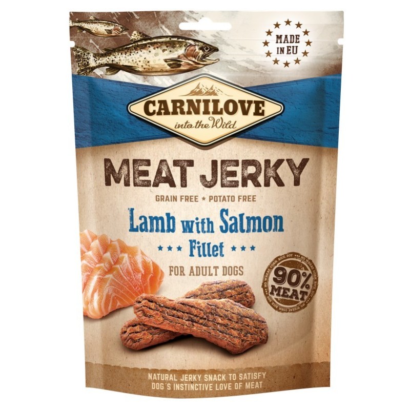 CARNILOVE JERKY Lamb with Salmon Fillet 100g
