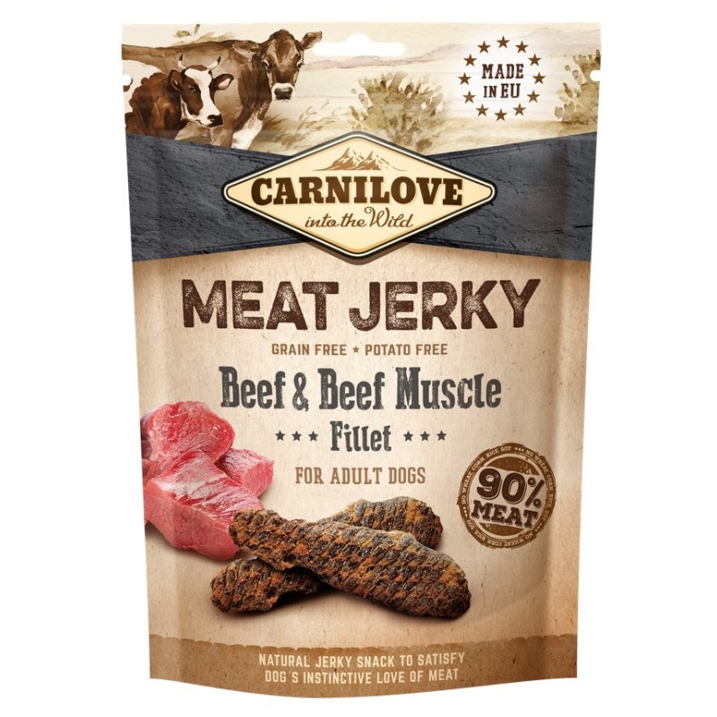 CARNILOVE JERKY Beef and Beef Muscle Fillet 100g