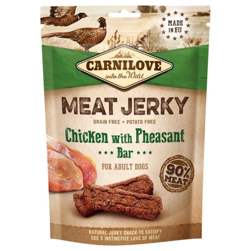 CARNILOVE JERKY Chicken with Pheasant Bar 100g