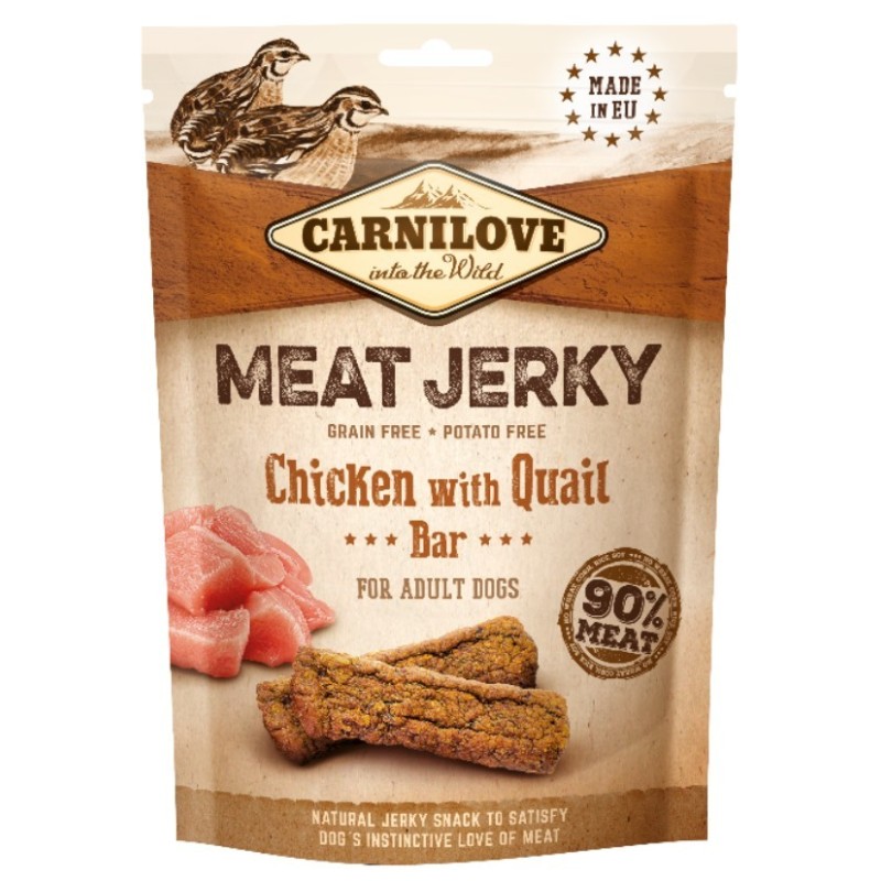 CARNILOVE JERKY Chicken with Quail Bar 100g