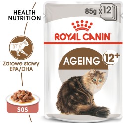 ROYAL CANIN Ageing +12 karma mokra w sosie dla kotów dojrzałych, po 12 roku życia 12x 85g