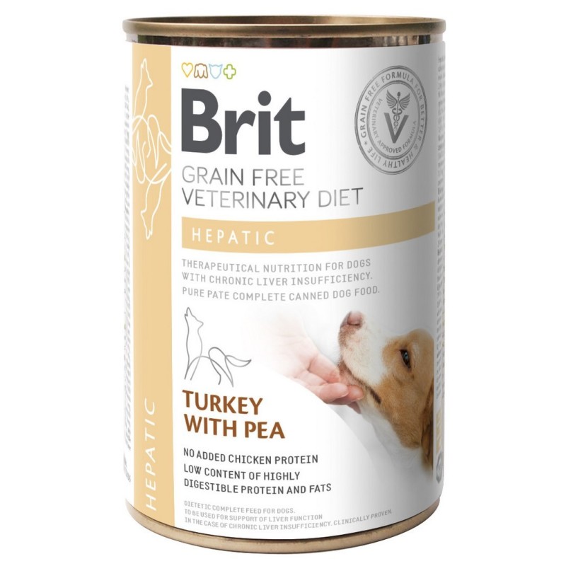 BRIT Grain Free Veterinary Diets Dog Can Hepatic 400g