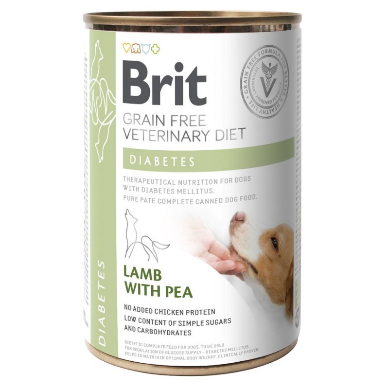 BRIT Grain Free Veterinary Diets Dog Can Diabetes 400g