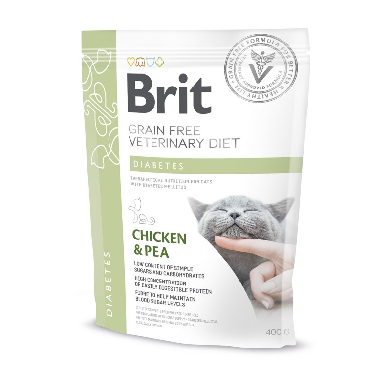 BRIT Grain Free Veterinary Diets Cat Diabetes 400g