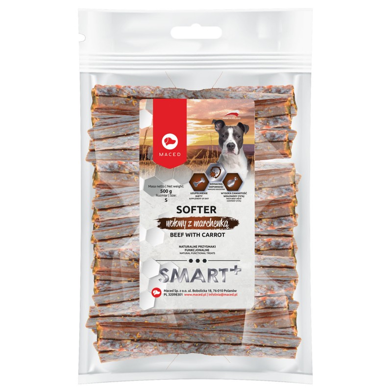 MACED Smart Plus Eco Softer Wołowy z marchewką 500 g (Rozmiar S)