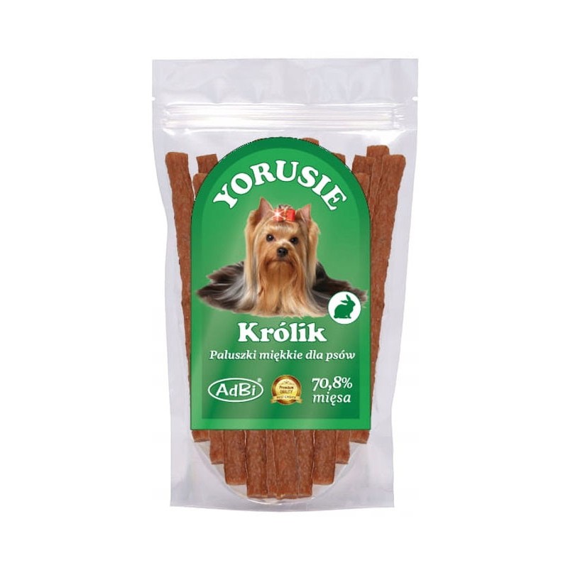 ADBI Yorusie Paluszki mięsne z królikiem 250g