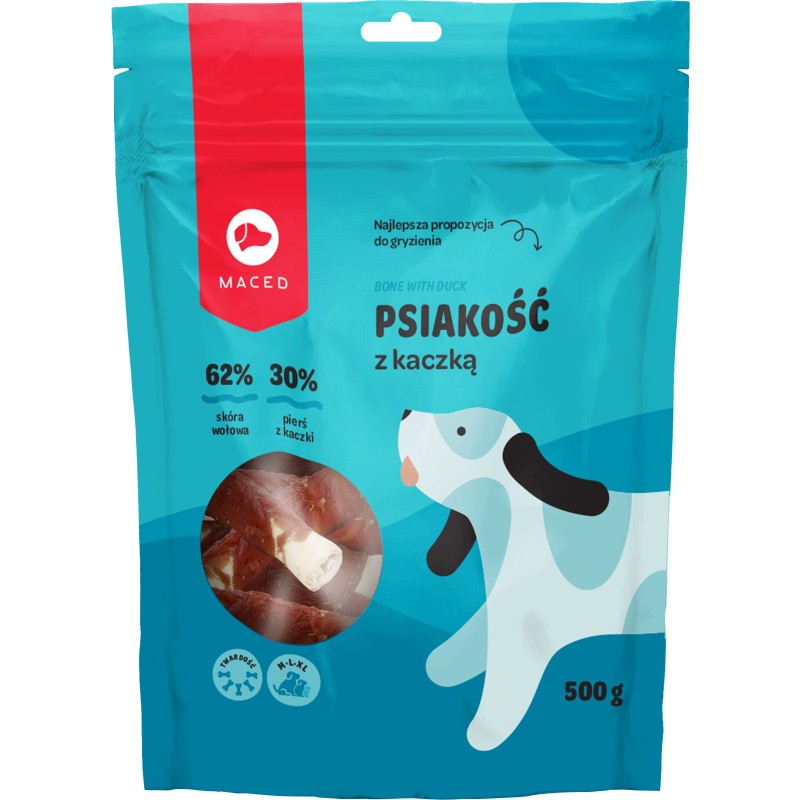 MACED Psiakość z kaczką 500g