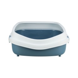 TRIXIE Kuweta Primo XXL z ramką - niebieski/biały