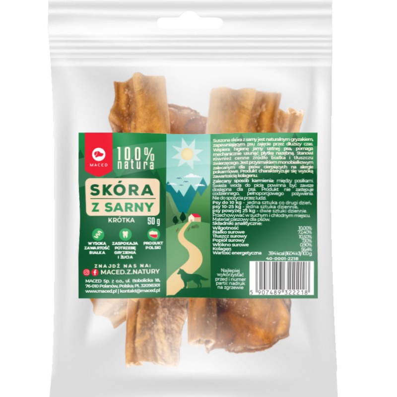 MACED 100% Natura Skóra Sarna Krótka 50g