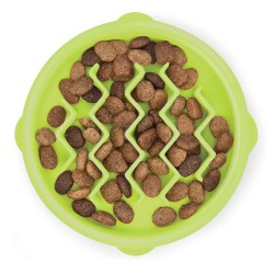 PETSTAGES CAT SLOW FEEDER XS GREEN - miska spowalniająca jedzenie 14cm